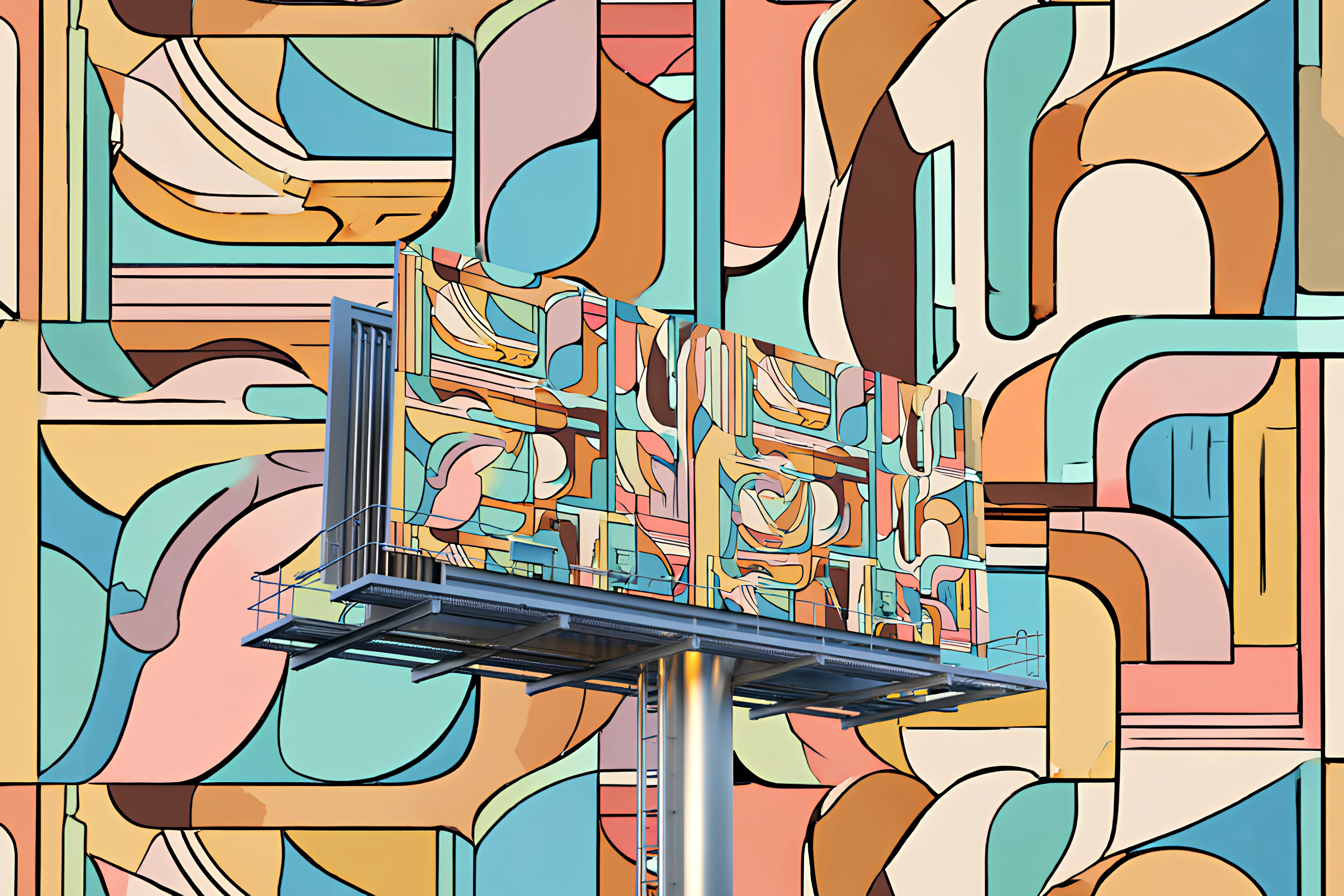 Billboard advertising showcase